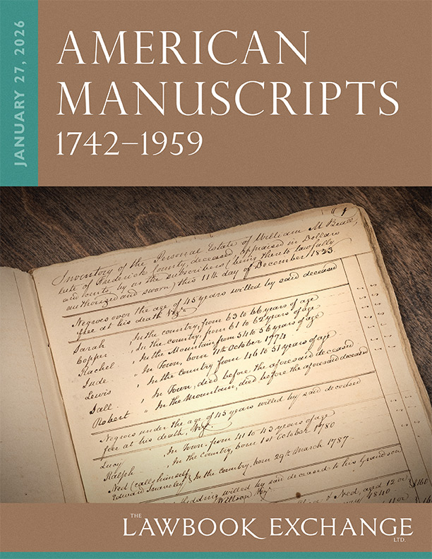 American Manuscripts, 1742–1959
