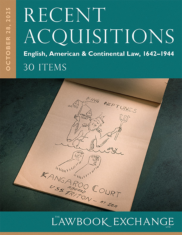 Recent Acquisitions: English, American & Continental Law, 1642–1944