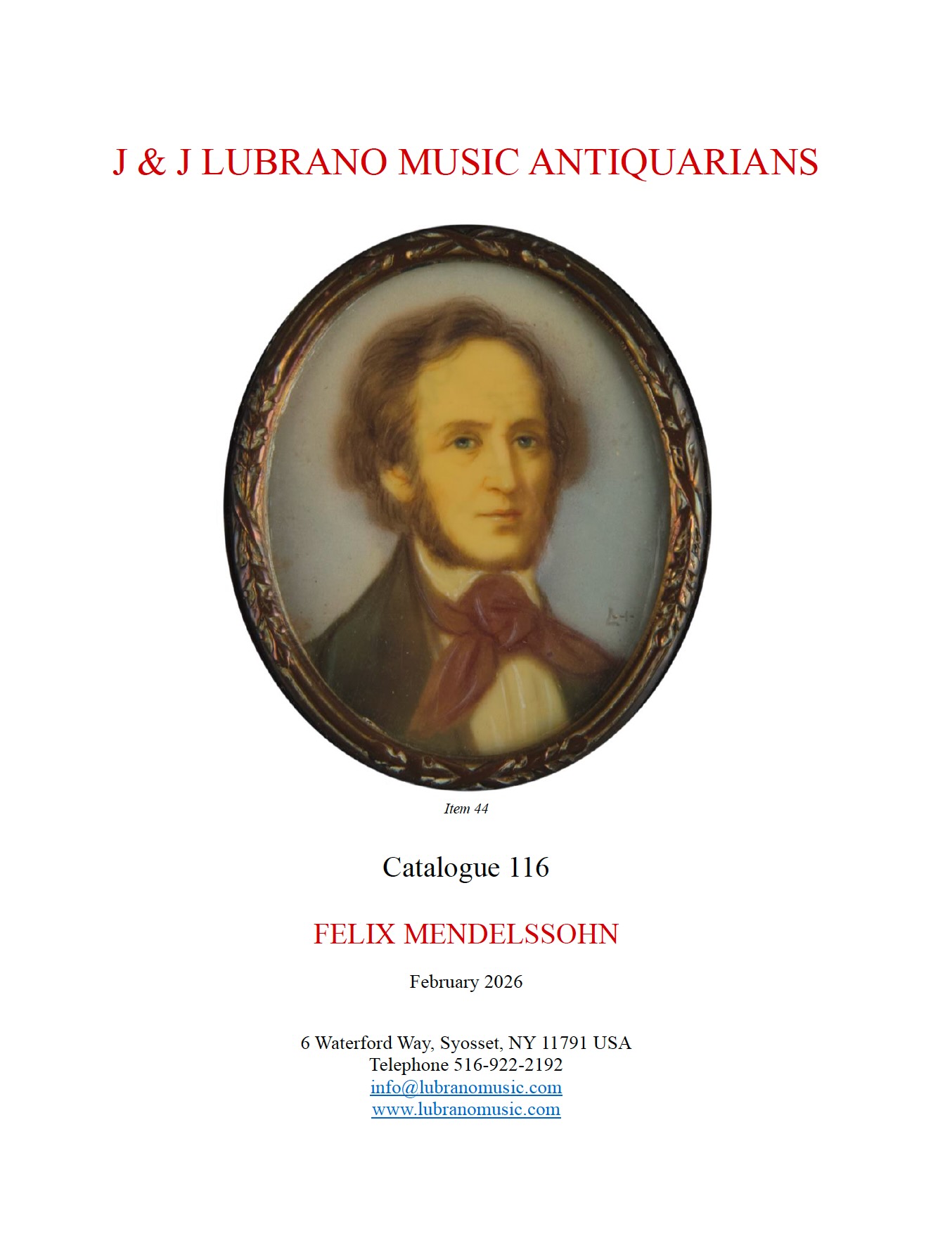 FELIX MENDELSSOHN
