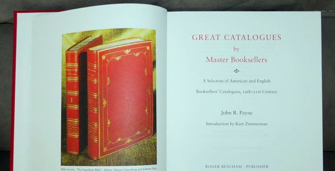 Book Review: Great Catalogues by Master Booksellers