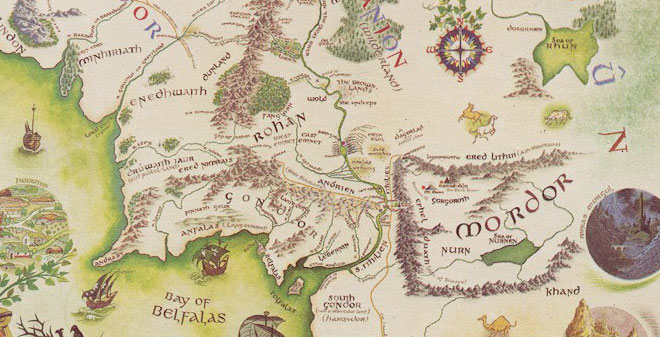Bodleian Acquires Unique Map of Middle Earth