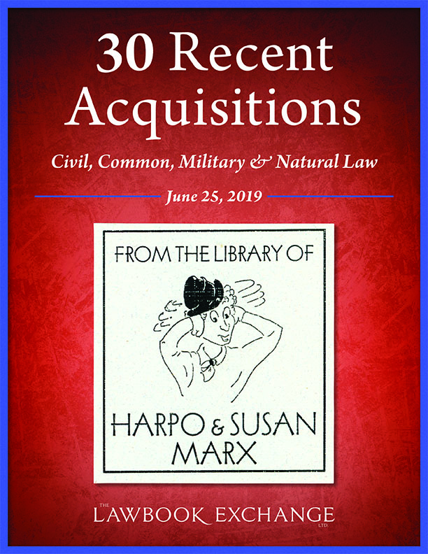 30 Recent Acquisitions: Civil, Common, Military and Natural Law