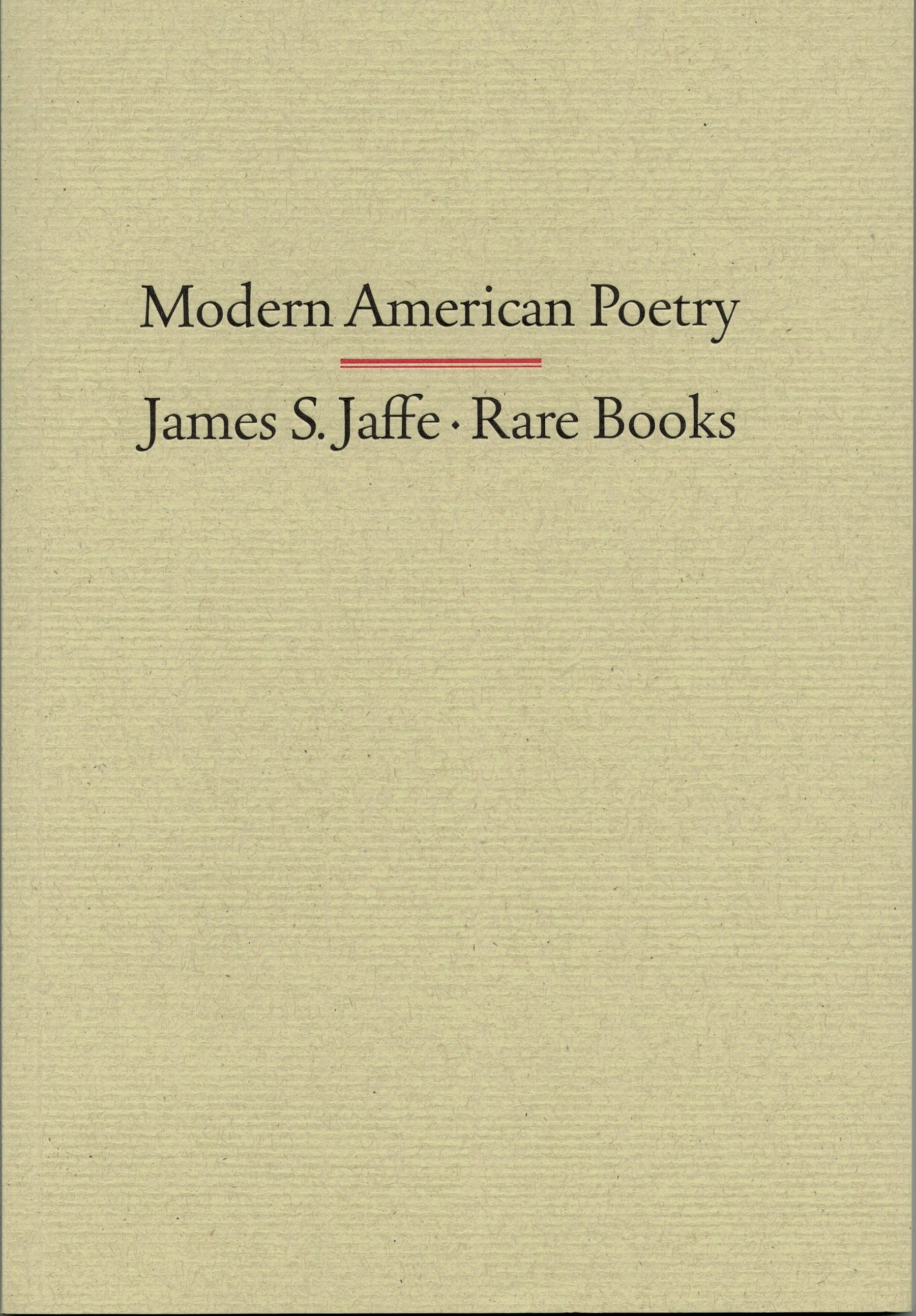 Modern American Poetry