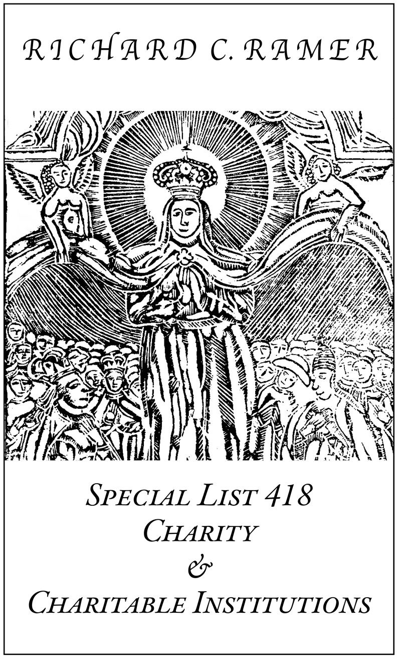 Special List 418: Charity &amp; Charitable Institutions