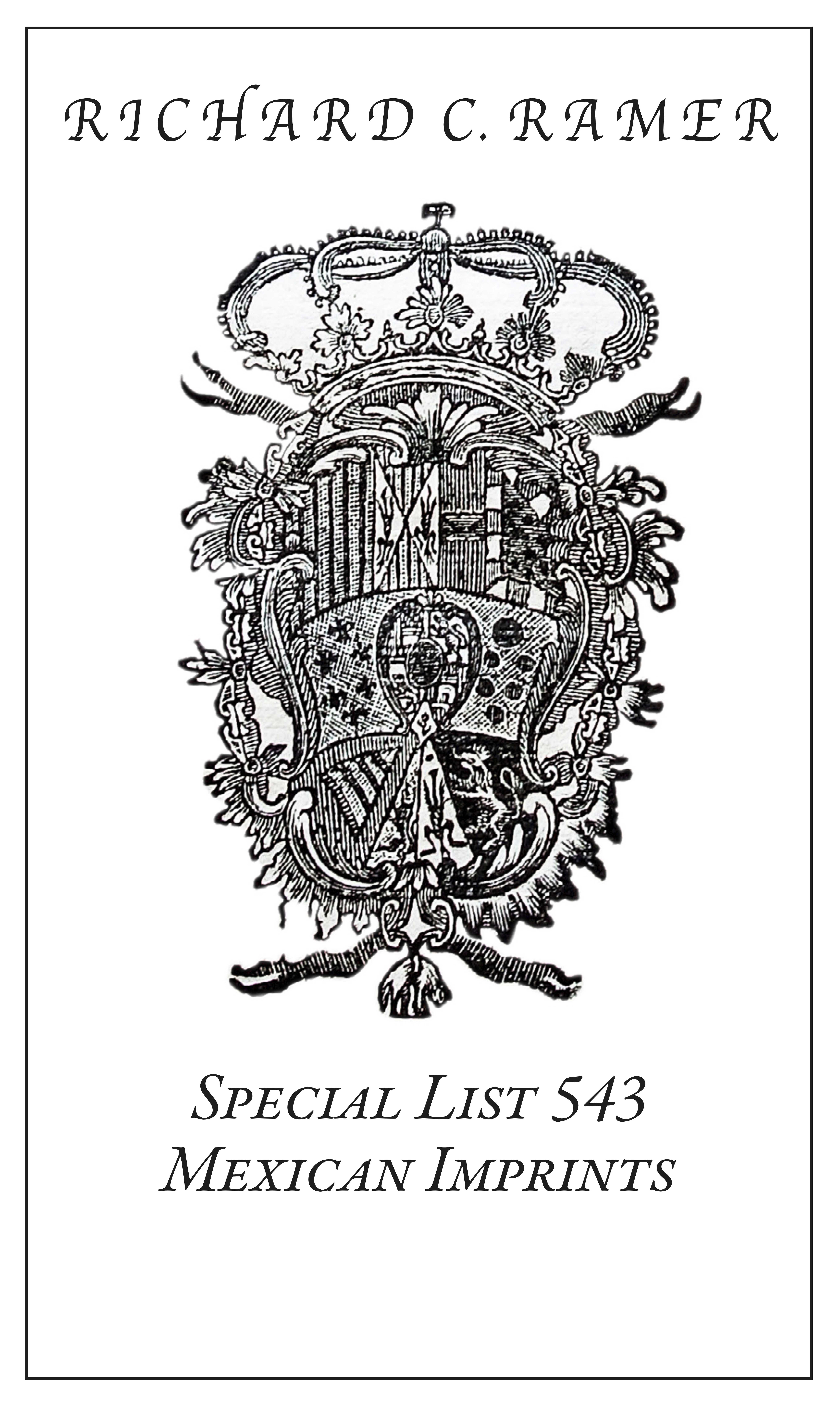 Special List 543: Mexican Imprints