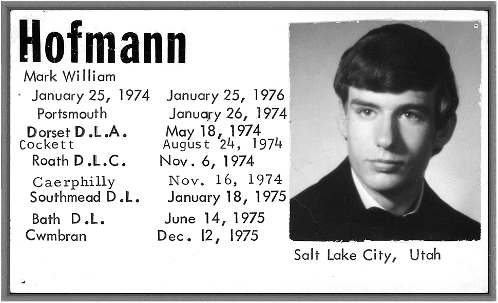 Hofmannia:  Forty Years After the Bombings