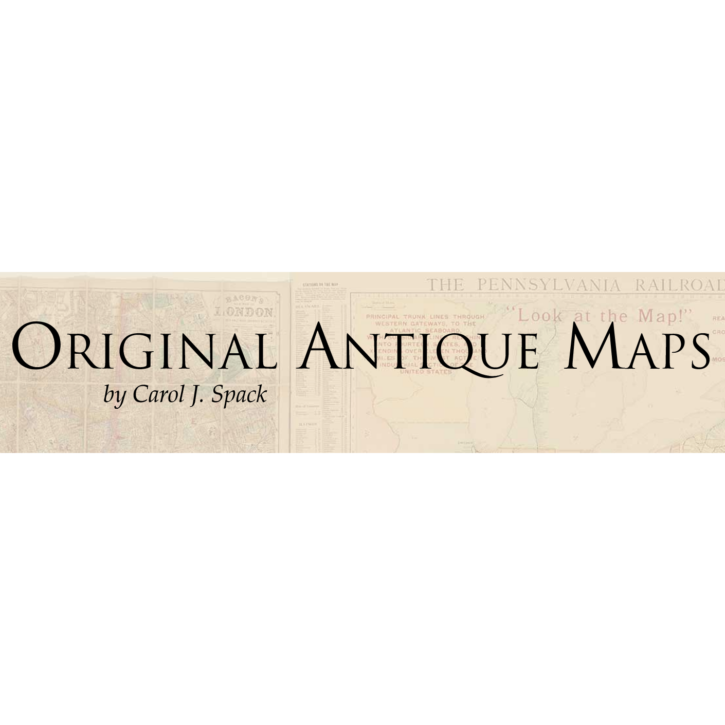 Original Antique Maps by Carol J. Spack Logo