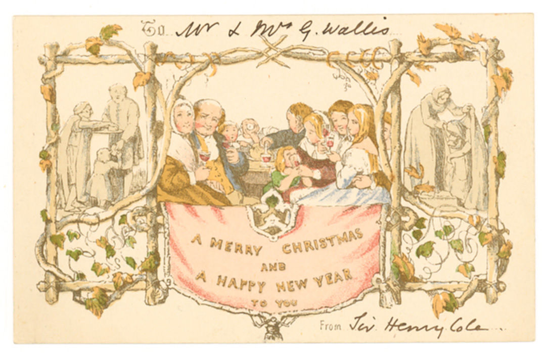 1881 Reprint World's Oldest Christmas Card