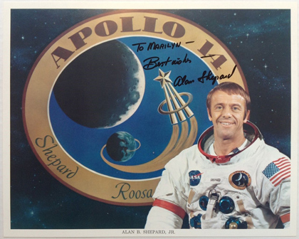 Alan Shepard signed photo