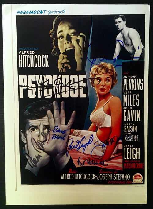 Psycho, Signed Poster