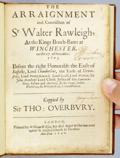 Arraignment of Sr Walter Rawleigh