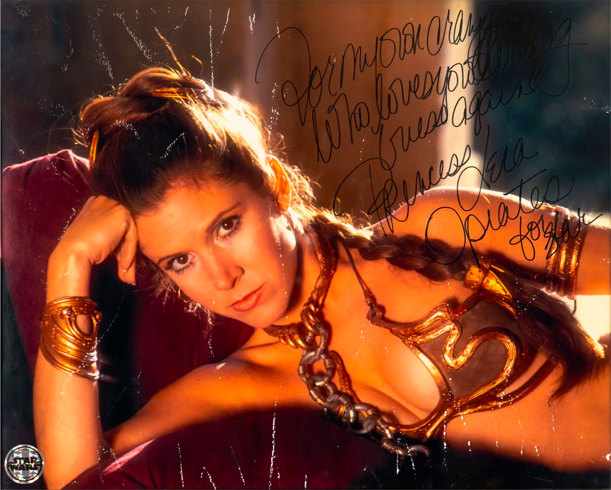 Carrie Fisher Photo Signed