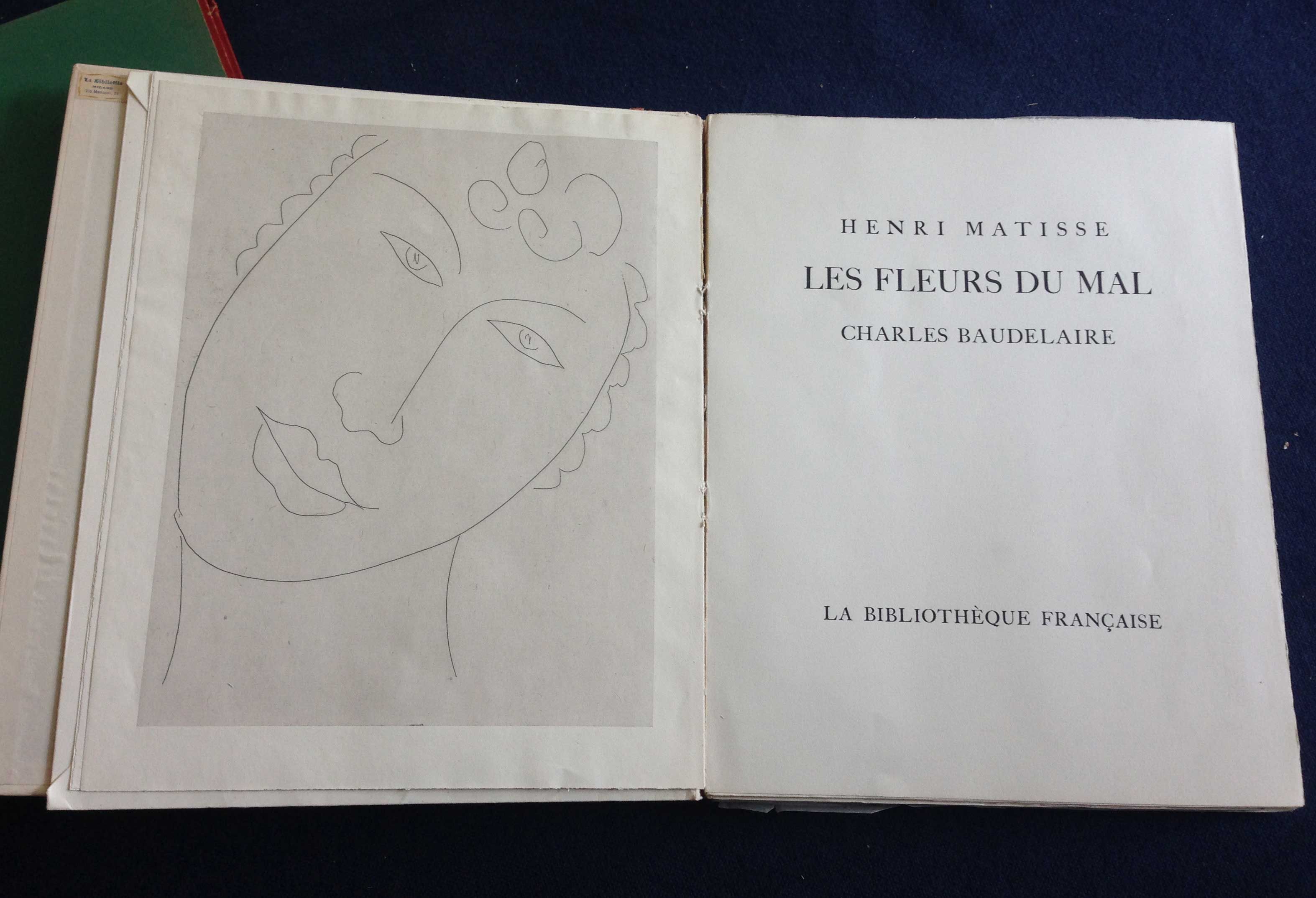 Les Fleurs du Mal, illlustrated by Matisse