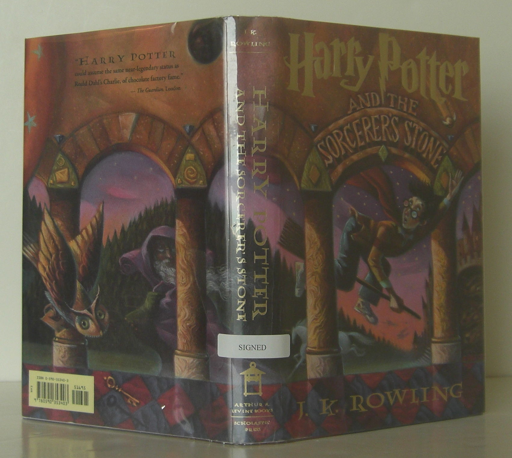 Harry Potter and the Sorcerer's Stone Scholastic Paperback 1st Ed 2nd Print 1999