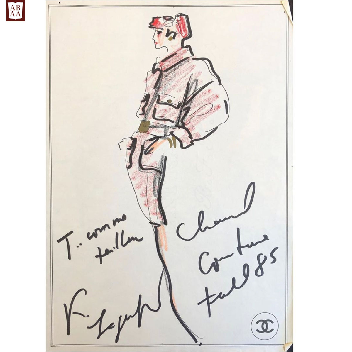 Karl Lagerfeld, signed design