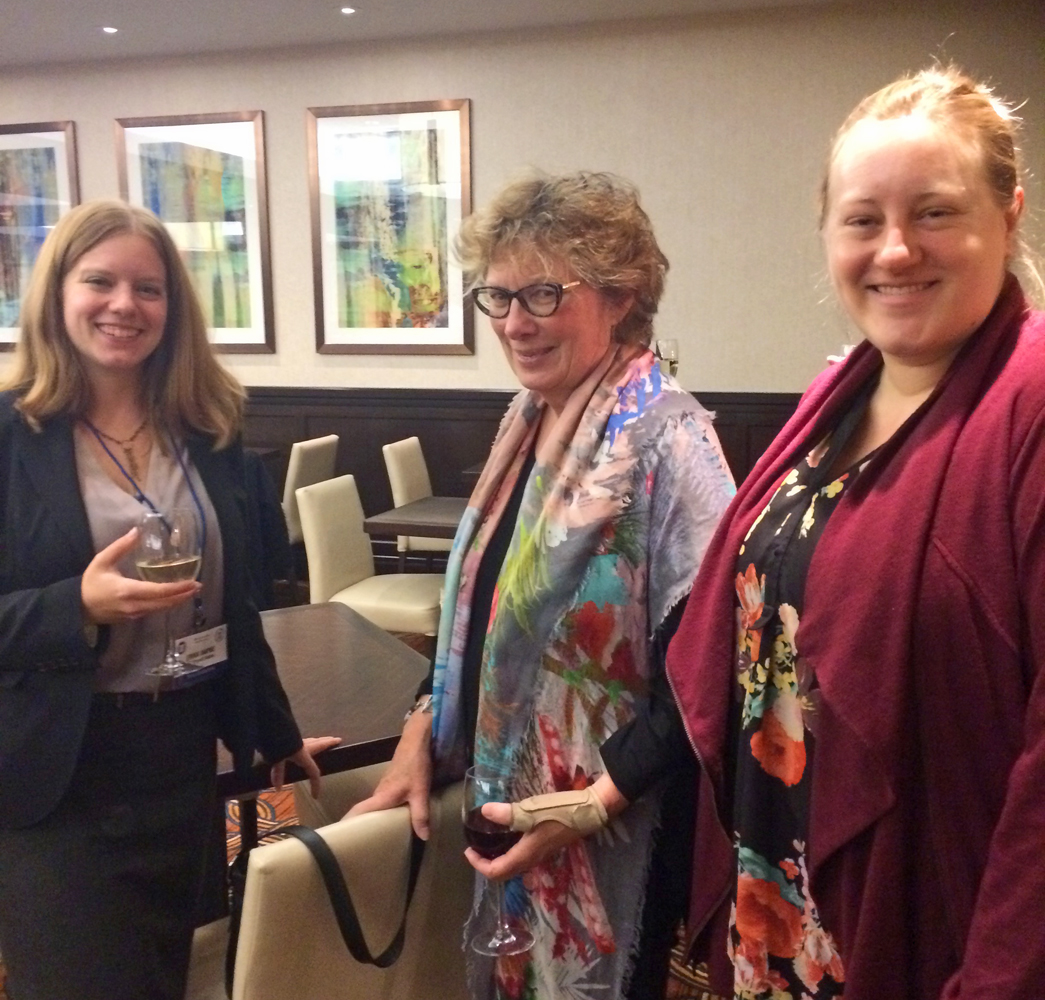 Erika Hapke (F.A. Bernett), Sheryl Jaeger (Eclectibles), and Shannon Struble (Bromer)