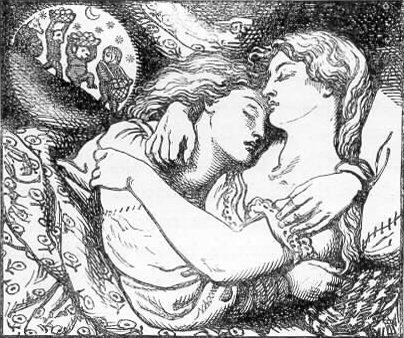 Dante Gabriel Rossetti illustration for Goblin Market