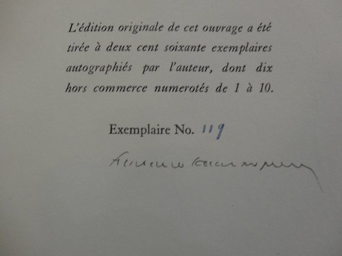 Saint-Exupery Signature