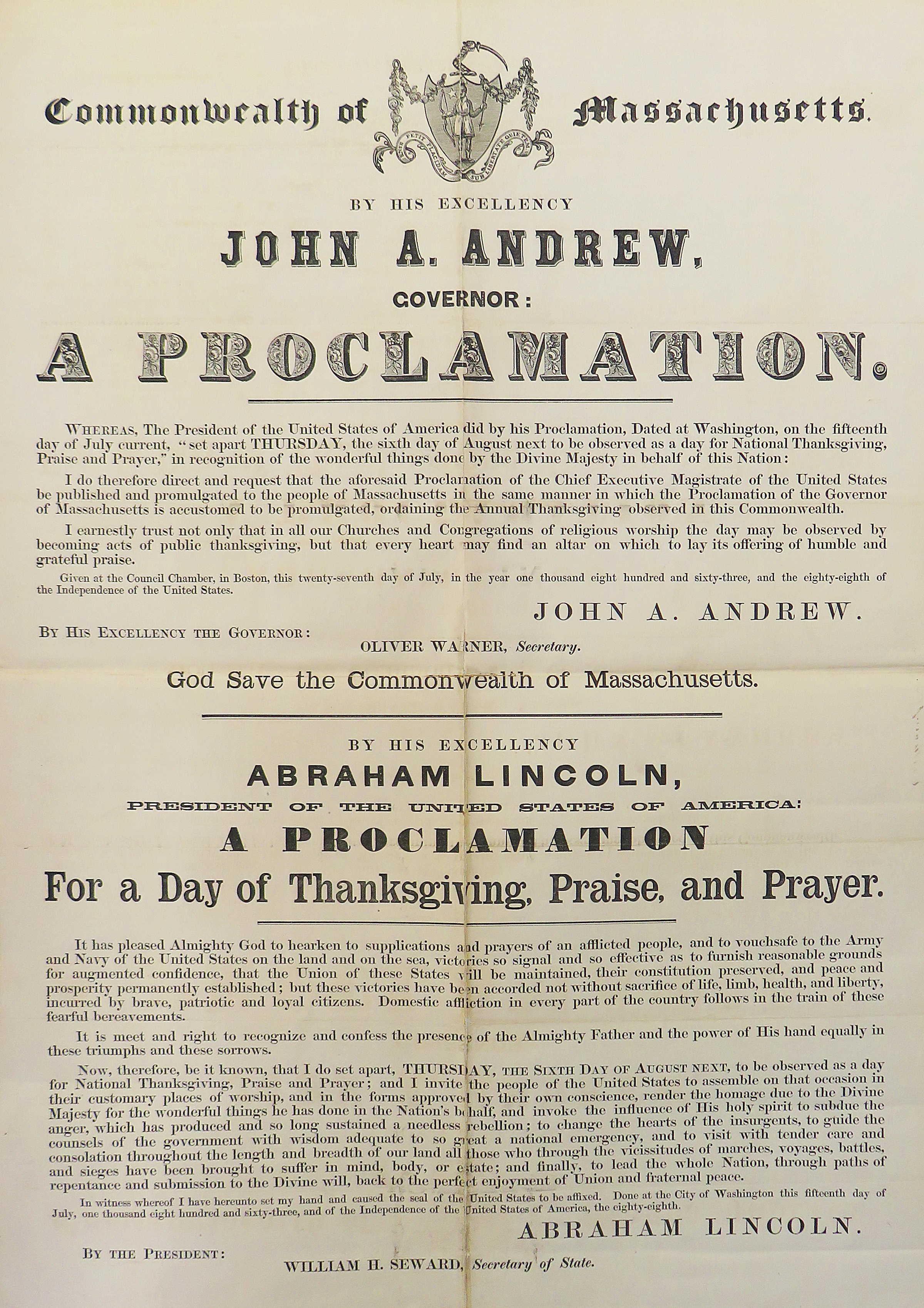 Thanksgiving Proclamation