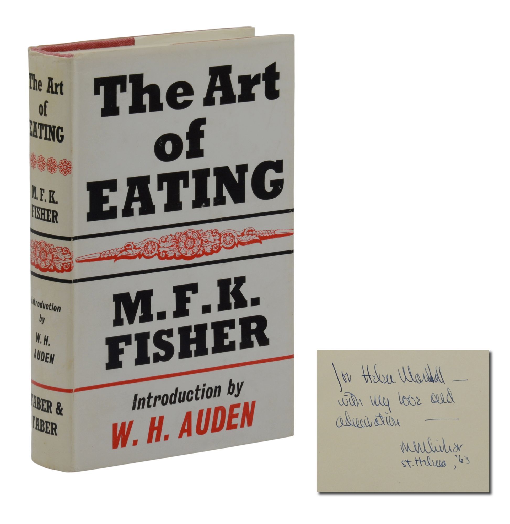 Cover: The Art of Eating by M.F.K Fisher (First British Edition) 1963