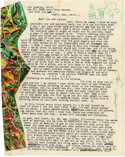 CA Book Fair Item of Interest: Charles Bukowski Letter