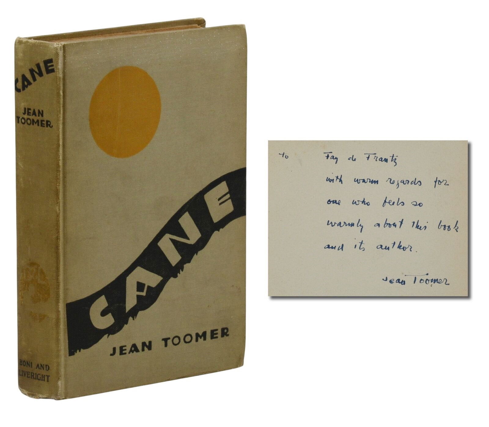 Cane, Jean Toomer, First Edtion