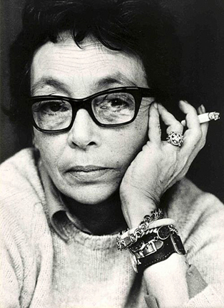 Marguerite Duras later in life.