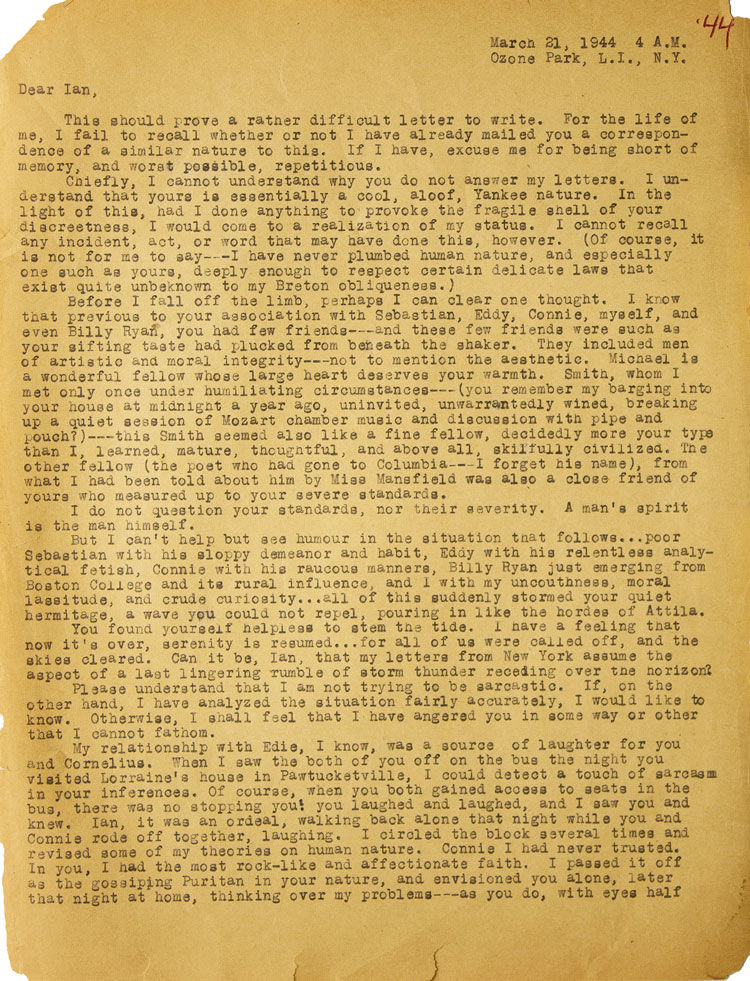 kerouac LEtter