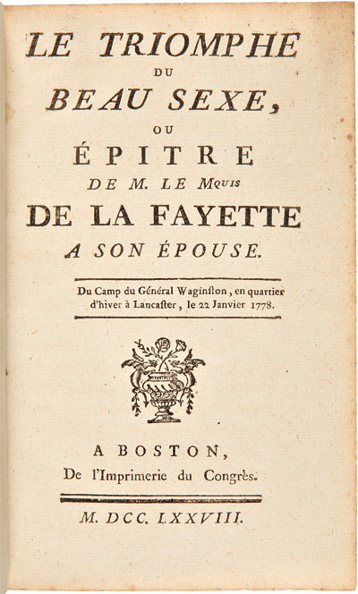 Lafayette Pamphlet