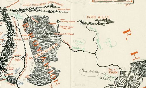 Map annotations Tolkien