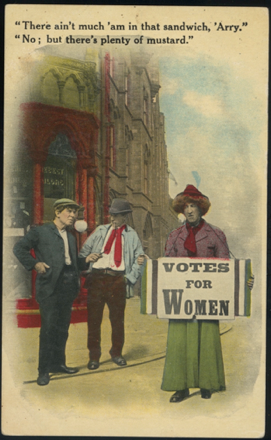 misogynistic postcard