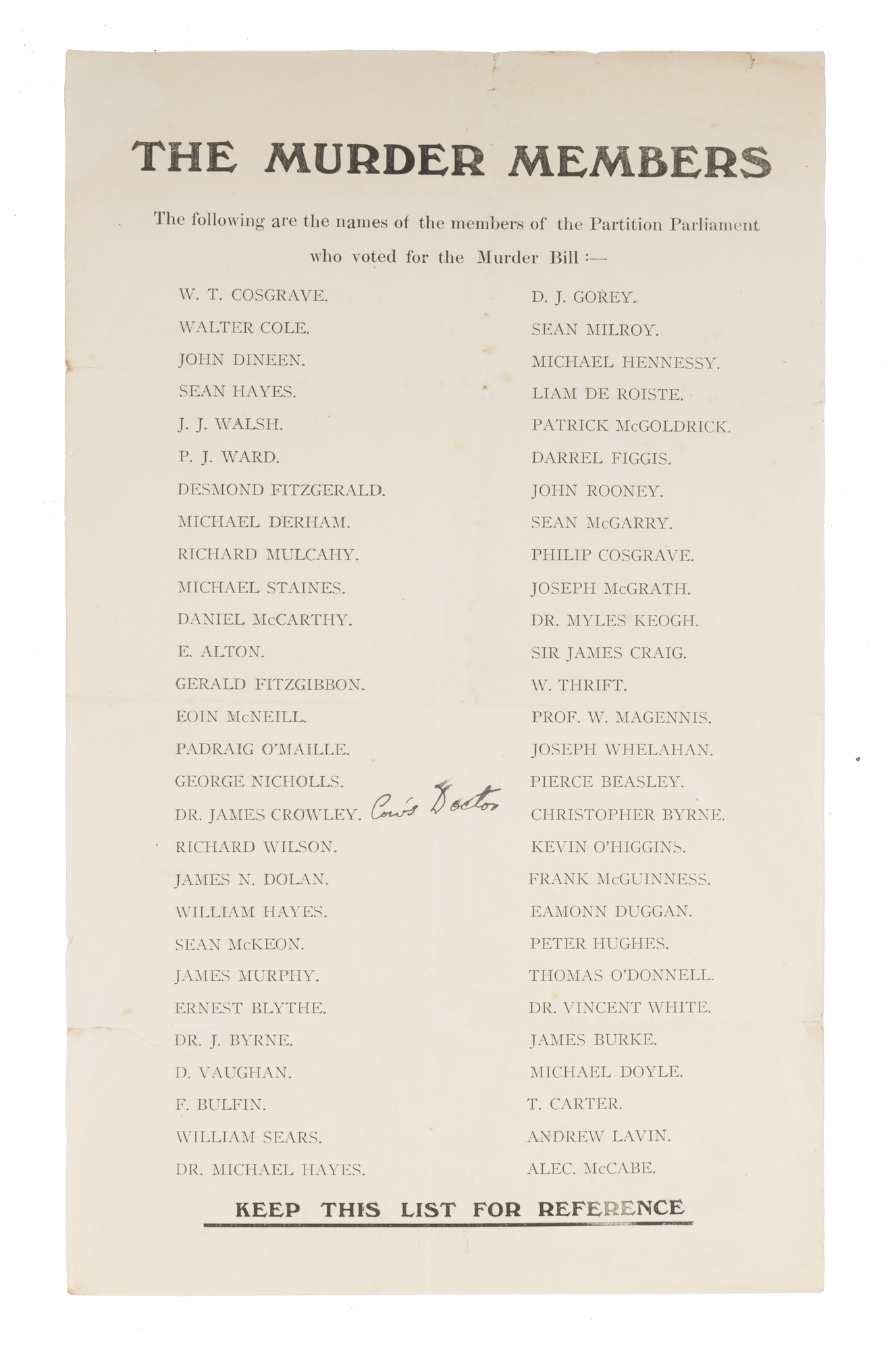 Murder Members (Irish Civil War)