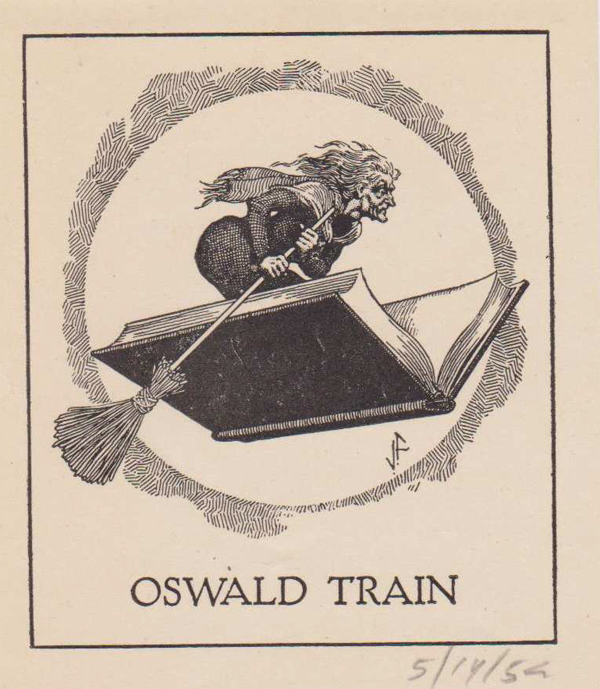 Oswald Train bookplate