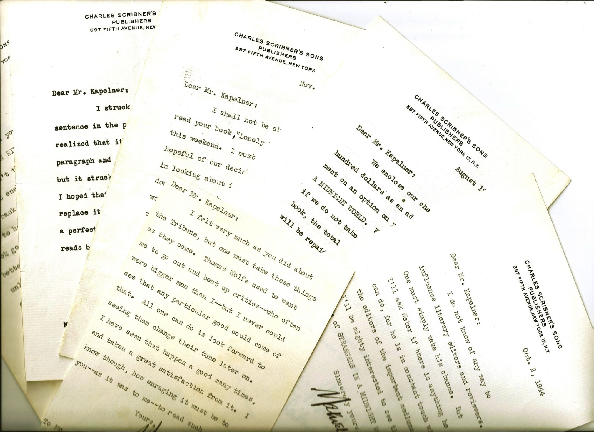 Maxwell Perkins Correspondence